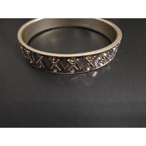 Cute silver and clear gemstone Bracelet stretch